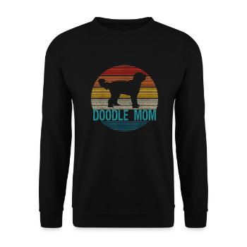 Doodle Mama - Unisex Pullover - Schwarz - Vorne - Alina (178cm) & Michal (187cm)