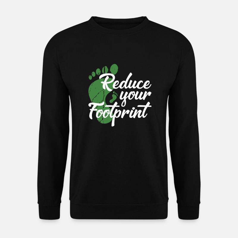 Reduce your Footprint - Unisex Pullover - Schwarz