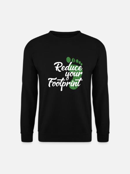 Reduce your Footprint - Unisex Sweatshirt - black
