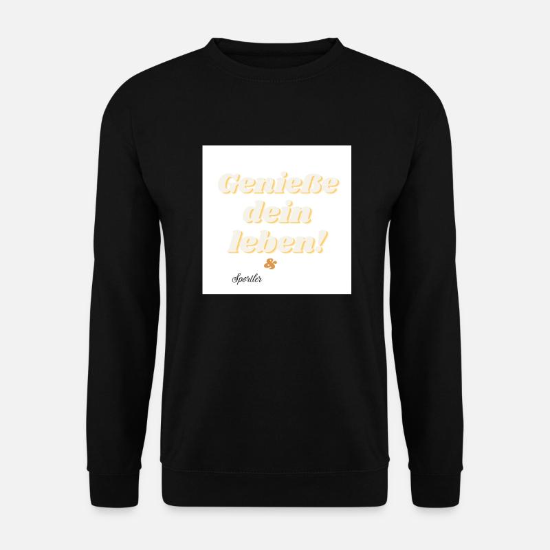 Sprüche, Text, Sportler, - Unisex Pullover - Schwarz
