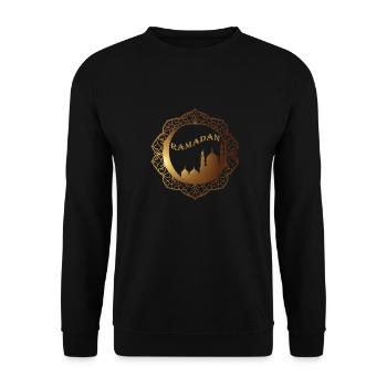 Un Ramadan en Or - Sweat-shirt Unisexe - noir - Devant - Alina (178cm) & Michal (187cm)