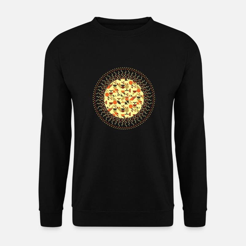 Sonnen - Mandala modularis - Unisex Pullover - Schwarz