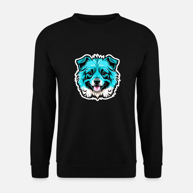 cute dog - Unisex Pullover - Schwarz