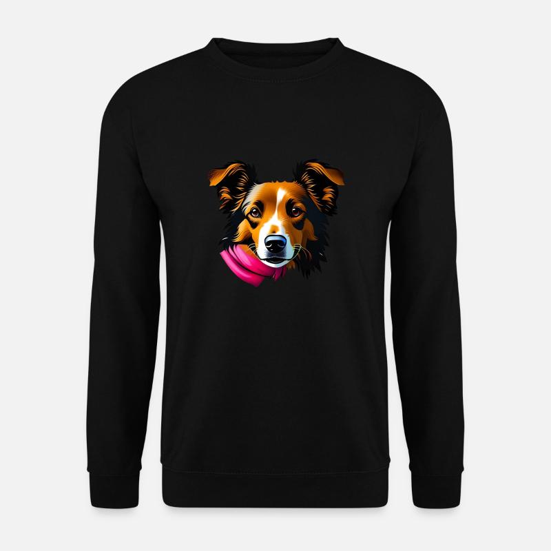 cute dog - Unisex Pullover - Schwarz