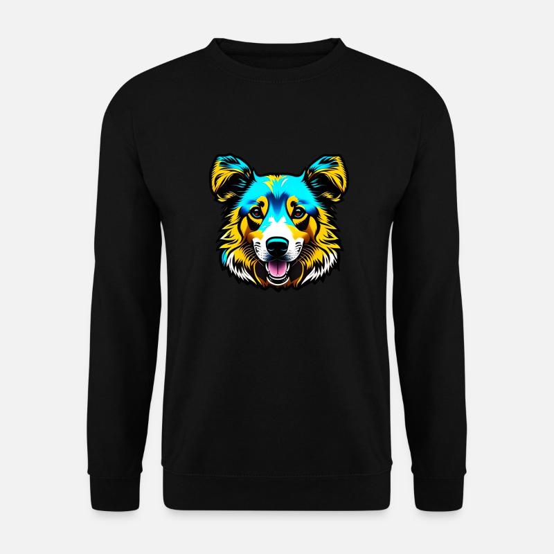 Bunter Hund - Unisex Pullover - Schwarz