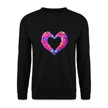 Valentine's Day Love Engagement Mother's Day Wedding - Unisex Sweatshirt - black - Front - Alina (178cm) & Michal (187cm)
