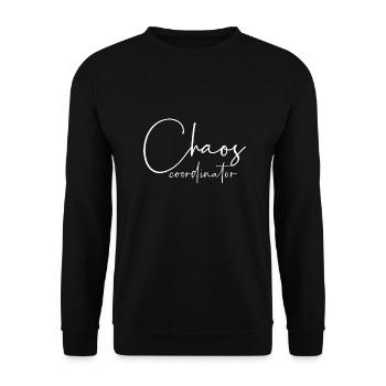 Chaos coordinator - Unisex Sweatshirt - black - Front - Alina (178cm) & Michal (187cm)