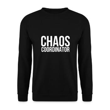 Chaos coordinator - Unisex Sweatshirt - black - Front - Alina (178cm) & Michal (187cm)
