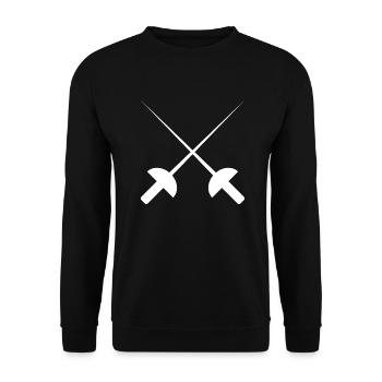 Fechten Kampfsport fencing - Unisex Pullover - Schwarz - Vorne - Alina (178cm) & Michal (187cm)