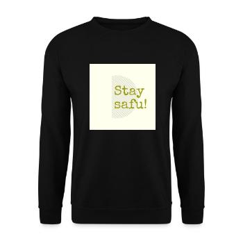 Stay safu - Unisex Sweatshirt - black - Front - Alina (178cm) & Michal (187cm)