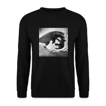 Eisbär schwarz weiß - Unisex Pullover - Schwarz - Vorne - Alina (178cm) & Michal (187cm)