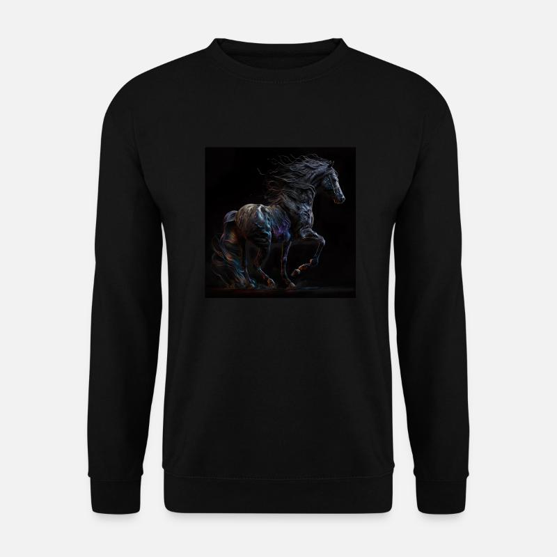 Feuriges Pferd - Unisex Pullover - Schwarz