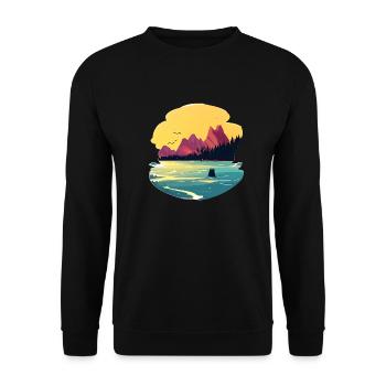 Germany nature 2 - Unisex Sweatshirt - black - Front - Alina (178cm) & Michal (187cm)