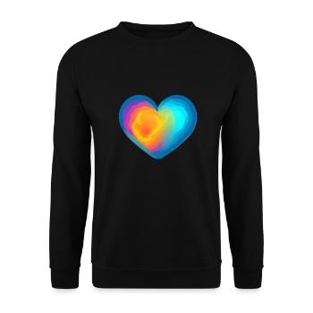 Mother's Day Valentine's Day Wedding Engagement Love - Unisex Sweatshirt - black - Front - Alina (178cm) & Michal (187cm)