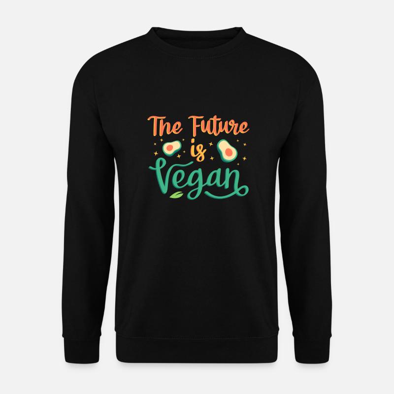 Die Zukunft ist vegan - Unisex Pullover - Schwarz