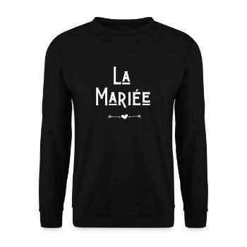 La mariée - Sweat-shirt Unisexe - noir - Devant - Alina (178cm) & Michal (187cm)