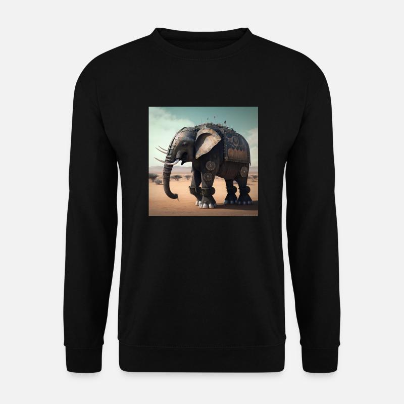 Elephant in Kenya 2 - Unisex Sweatshirt - black