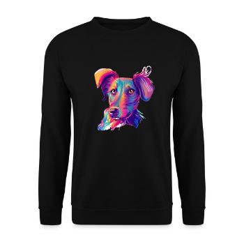 Hunde Terrier Hundebesitzer Labrador Hundehalter - Unisex Pullover - Schwarz - Vorne - Alina (178cm) & Michal (187cm)