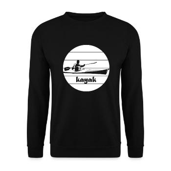 Kayak Water Sports - Unisex Sweatshirt - black - Front - Alina (178cm) & Michal (187cm)