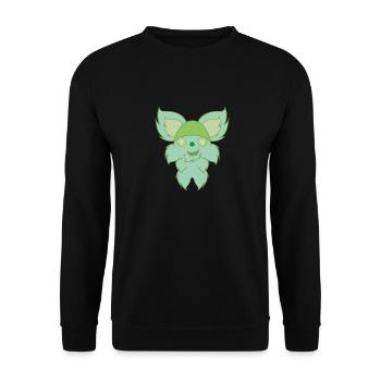 PELUSYN - Sweat-shirt Unisexe - noir - Devant - Alina (178cm) & Michal (187cm)