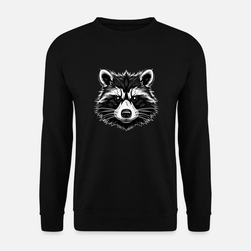 Schatten Waschbär - Unisex Pullover - Schwarz