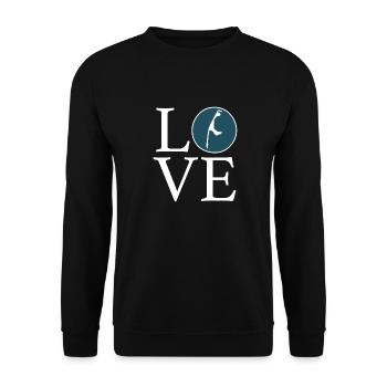 LOVE sylt - Unisex Pullover - Schwarz - Vorne - Alina (178cm) & Michal (187cm)