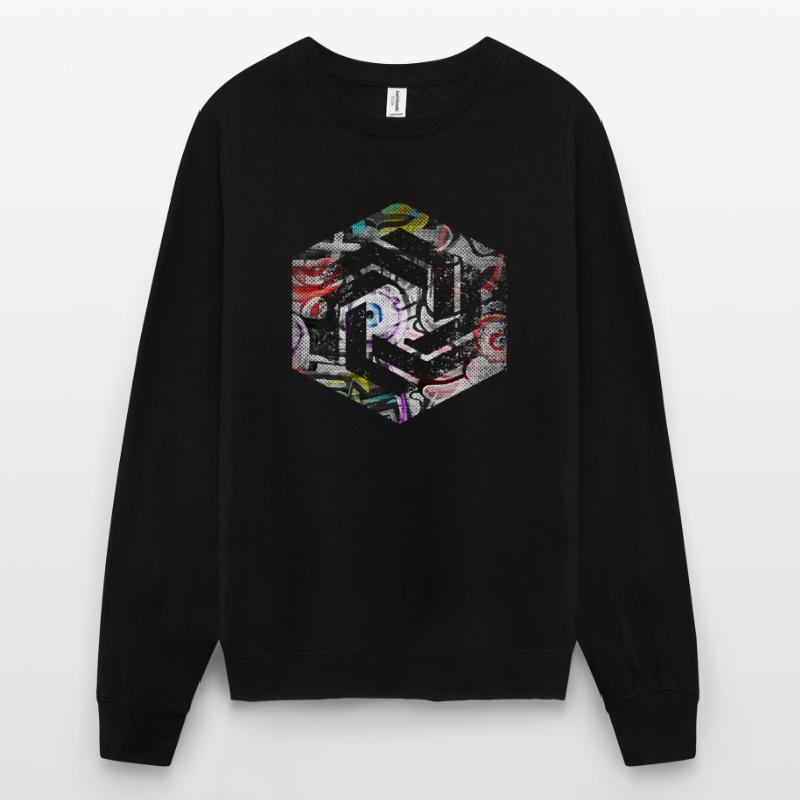 Codage géométrique du programmeur de programmation hexagonale Sweat-shirt Unisexe