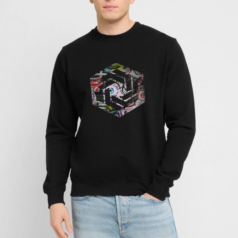 Codage géométrique du programmeur de programmation hexagonale Sweat-shirt Unisexe