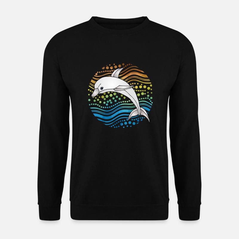 Dolphin - Unisex Sweatshirt - black