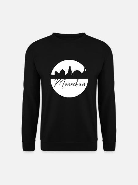 Monschau,skyline,stadt,kreis,weisser kreis - Unisex Pullover - Schwarz