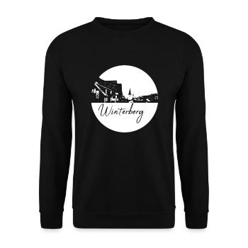 Winterberg,Skyline,White Circle,Circle - Unisex Sweatshirt - black - Front - Alina (178cm) & Michal (187cm)