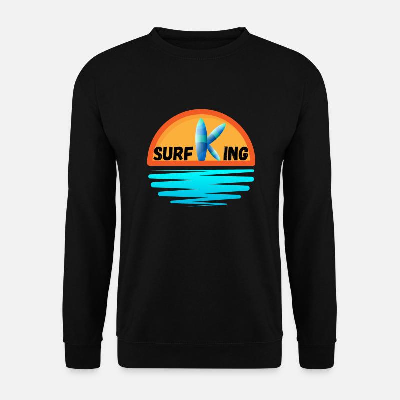 Surfing King - Unisex Sweatshirt - black