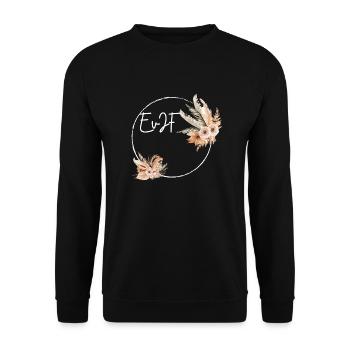 Personalisierter Junggesellenabschied - Unisex Pullover - Schwarz - Vorne - Alina (178cm) & Michal (187cm)