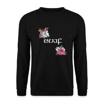 Personalisierter Junggesellenabschied - Unisex Pullover - Schwarz - Vorne - Alina (178cm) & Michal (187cm)