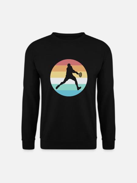 Tennis Sport Tennismatch Spruch - Unisex Pullover - Schwarz