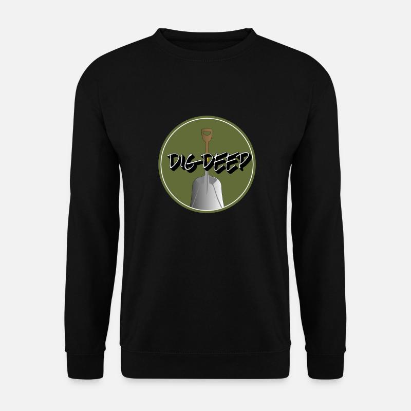 Grab Tief Schaufel - Unisex Pullover - Schwarz