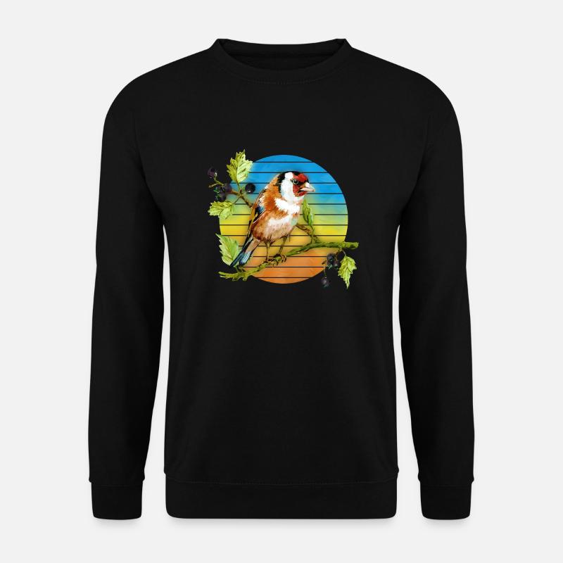 Bunter Vogel - Unisex Pullover - Schwarz