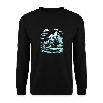 Ice Mountain - Unisex Pullover - Schwarz - Vorne - Alina (178cm) & Michal (187cm)