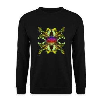 Leaf - Unisex Pullover - Schwarz - Vorne - Alina (178cm) & Michal (187cm)