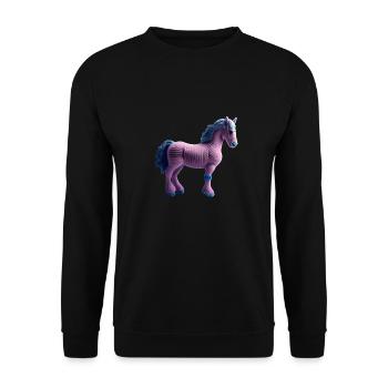 Pink Pony Handicap - Unisex Sweatshirt - black - Front - Alina (178cm) & Michal (187cm)
