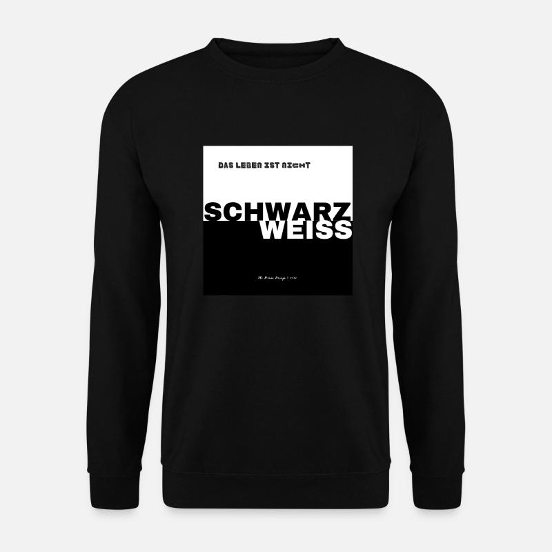 SCHWARZ WEISS - Unisex Pullover - Schwarz