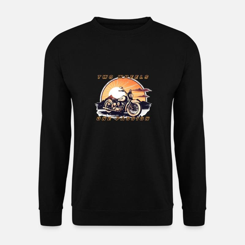 Two Wheels One Passion - Unisex Sweatshirt - black