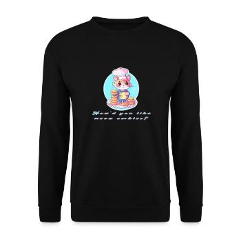 How d you like meow cookies - Unisex Sweatshirt - black - Front - Alina (178cm) & Michal (187cm)
