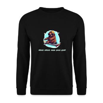 How slow can you go - Unisex Sweatshirt - black - Front - Alina (178cm) & Michal (187cm)