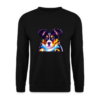 Rottweiler Dog Owner Dog Owner - Unisex Sweatshirt - black - Front - Alina (178cm) & Michal (187cm)