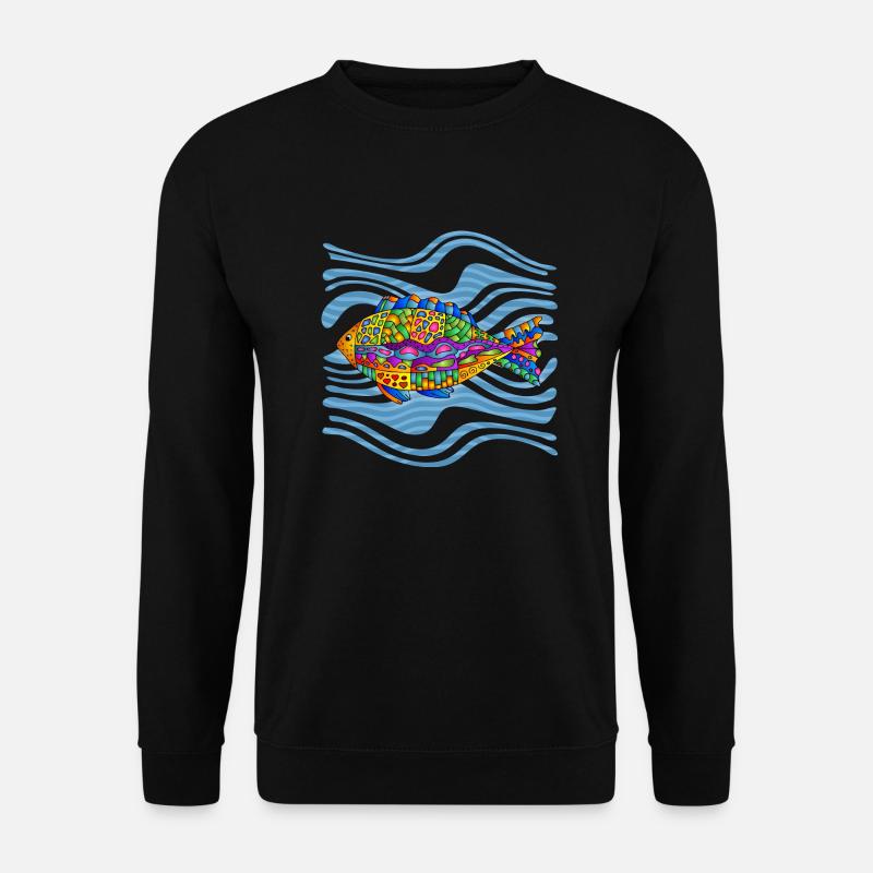 Fish - Unisex Sweatshirt - black