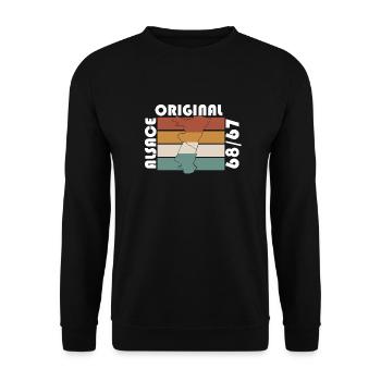 Elsass Original 67 68 - Unisex Pullover - Schwarz - Vorne - Alina (178cm) & Michal (187cm)