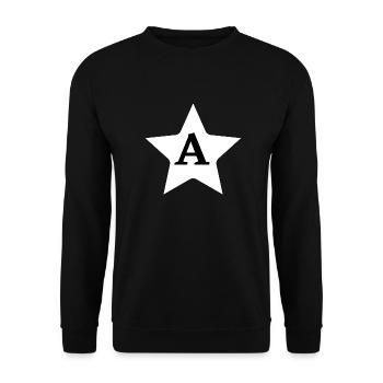 Brief an den Stern - Unisex Pullover - Schwarz - Vorne - Alina (178cm) & Michal (187cm)