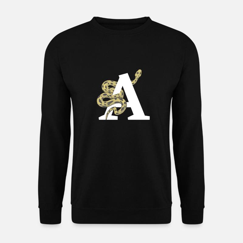 Letter to snake - Unisex Sweatshirt - black