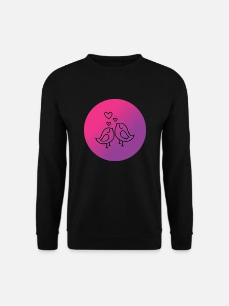 Love birds - Unisex Sweatshirt - black